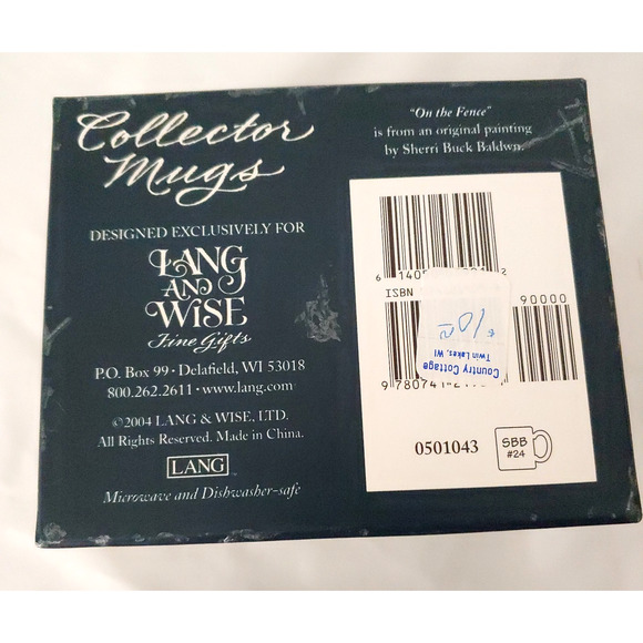 Gift for Bird Lover Coffee Mug Sparrow On The Fence Lang & Wise Vintage 2004 - Picture 16 of 16